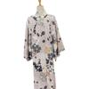 Printed Floral Sakura Girl  Kimono Dress Elegance Japanese Style Yukata Bathrobe  Party