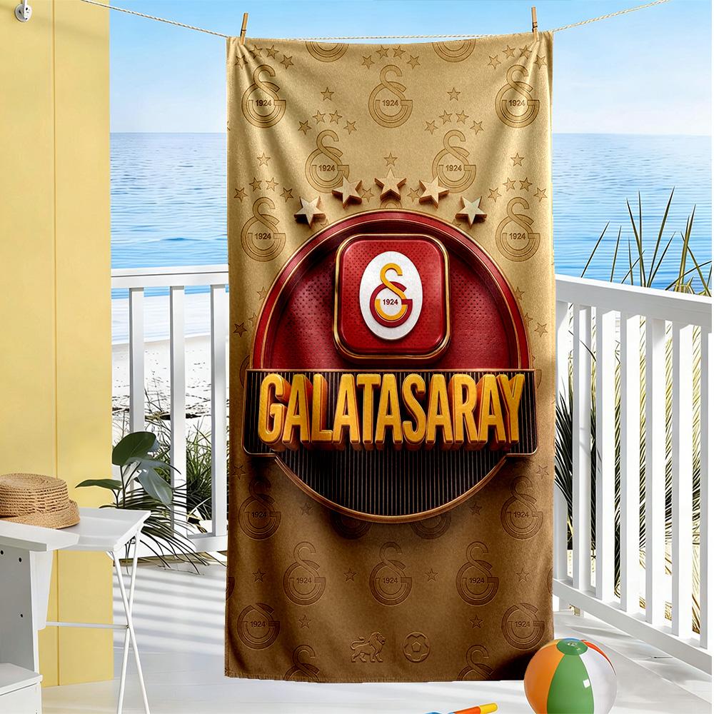 Galatasaray Beach Towel Super Soft Microfiber Quickdry Fabric Comfortable Lightweight Perfect for Traveling Yoga Camping and Swimming