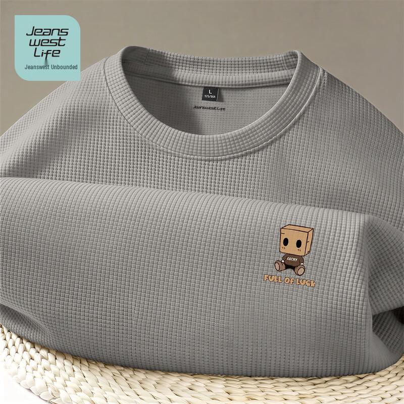 Jeanswest Life Men's Waffle Knit Graphic T-Shirt