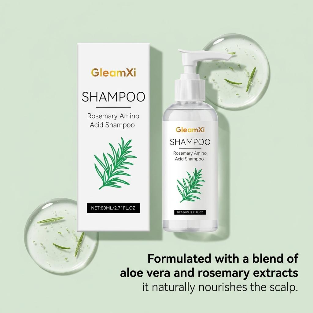 Rosemary Amino Acid Nourishing Shampoo, Refreshing & Smooth Hair Care for Soft, Manageable & Silky Hair