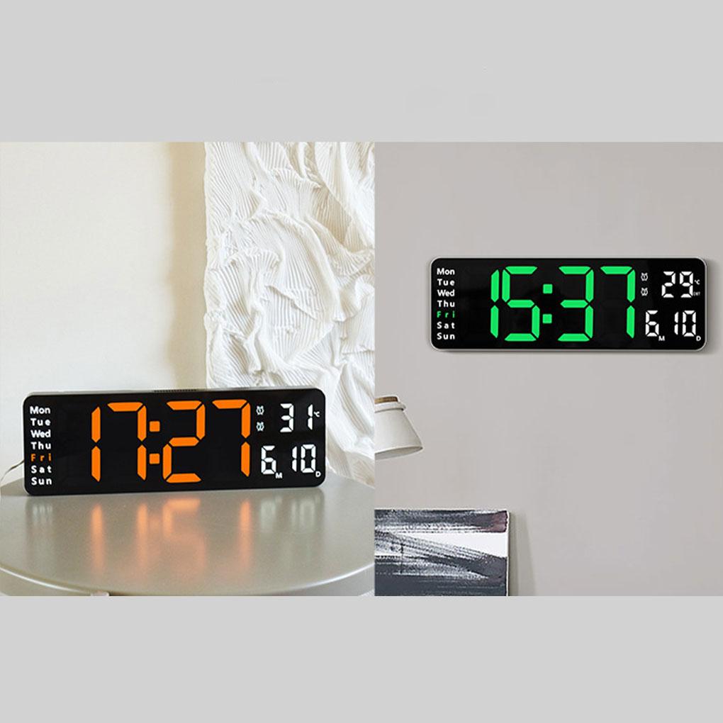 New Arrival Large Digital Wall Clock With Remote Control Any Space Energy Saving