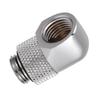 90 Degrees PC Water Cooling Two Touch Fitting G14 Thread Elbow Barb Connector for Tube Silver