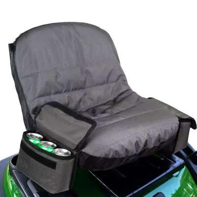 Yousheng Lawn Mower Seat Cover with Drink Pouch Heavy Duty Oxford Waterproof Riding Mower Seat Cover Universal Tractor Seat Cover with Mesh Pockets