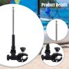 1.2 Meter Adjustable Boat Flag Pole Holder Kit for 0.6-1.75" Rails with 360° Rotation