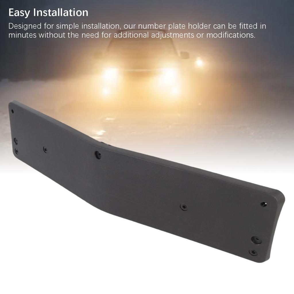 Front Bumper Number Plate Holder Shockproof European Standard A2118170178 Replacement for E-Class W211 2006-2009 for Vehicle License Plate Covers