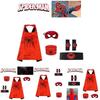 Spider-man Heldenumhang und Maske Halloween Cartoon Anime Launcher Handschuh Uhr Set