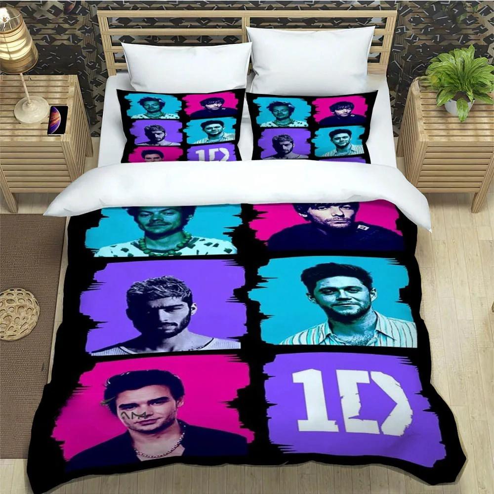 OOne Music Band Direction Bettwäsche Kollektion Einzelbett Doppelbett Vollgröße Queen Size King Size Bett Kollektion Schlafzimmer für Erwachsene und Kinder Bettbezug Kollektion Heimtextilien
