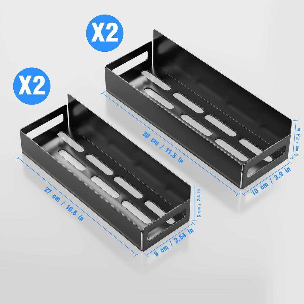 4Pcs/Set Magnetic Spice Storage Rack for Refrigerator and Oven Fridge Organizer Shelf