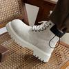 Outdoor High-top Desert Boots Big Head Thick-soled Martin Boots Heightening Boots Hiking Shoes Locomotive Boots Shoes