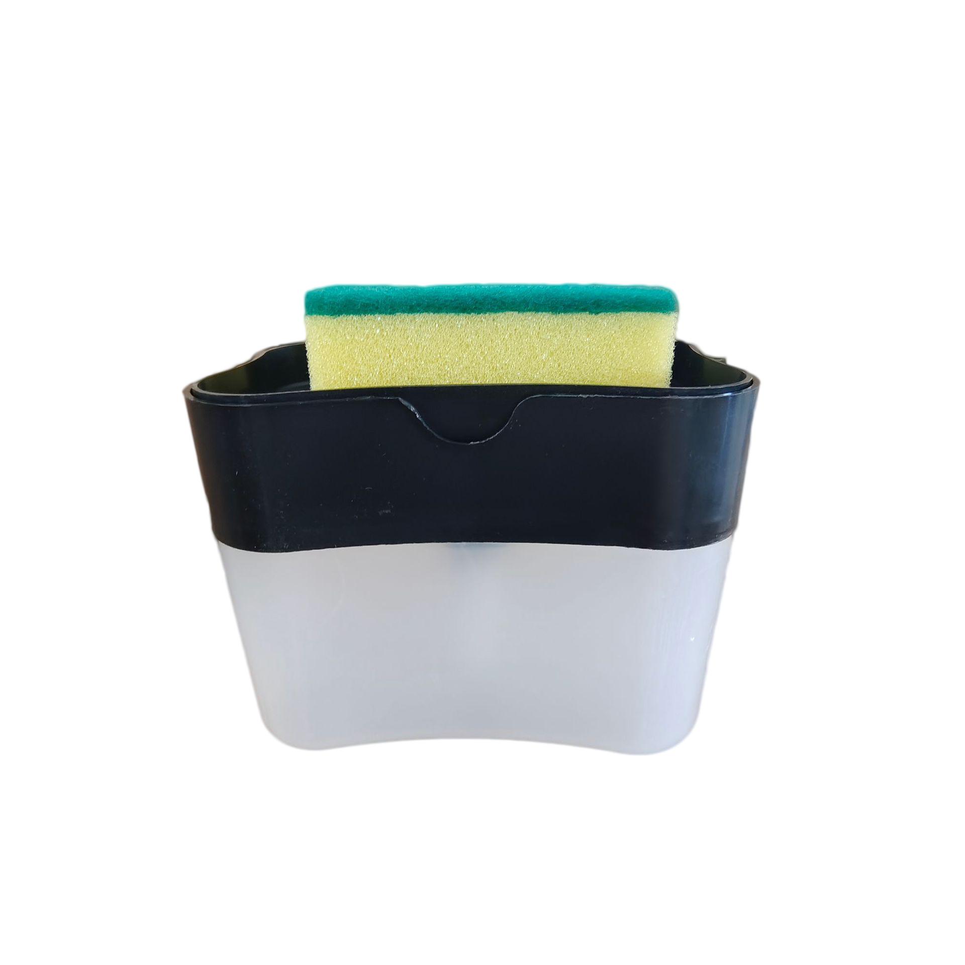 

Дозатор мыла с подставкой для губки, контейнер для ручного нажатия, для дома, ванной, кухни, чистящие аксессуары чёрный