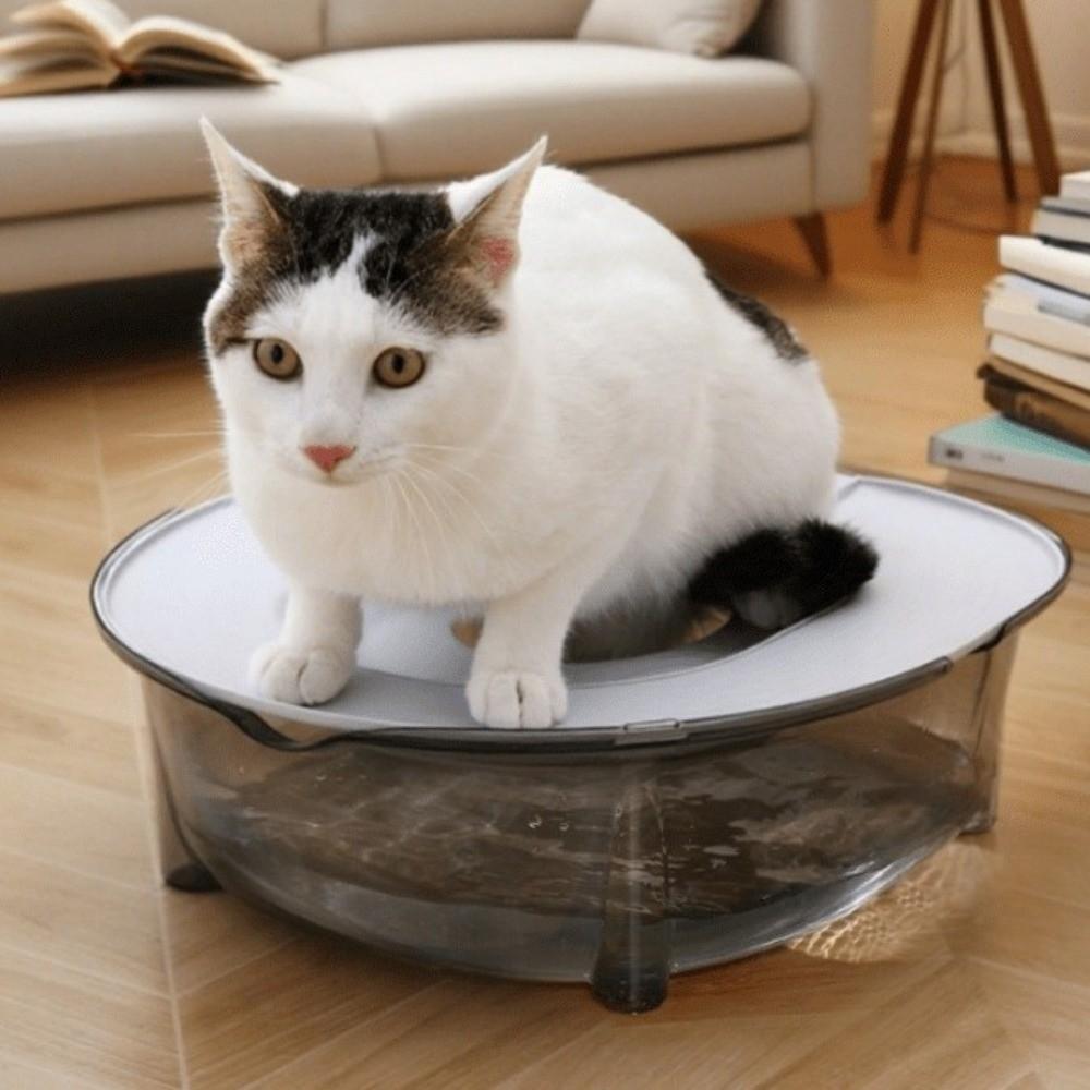 Detachable Cat Litter Box Odor-Resistant Cat Toilet Cat Squatting Toilet Trainer Kitten Training