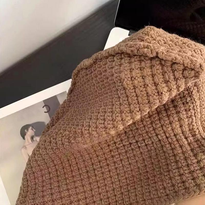 1Pc One Piece Hat Shawl Cold Proof Hooded Neck Protection Hat Windproof Scarf Warm Neck Protection