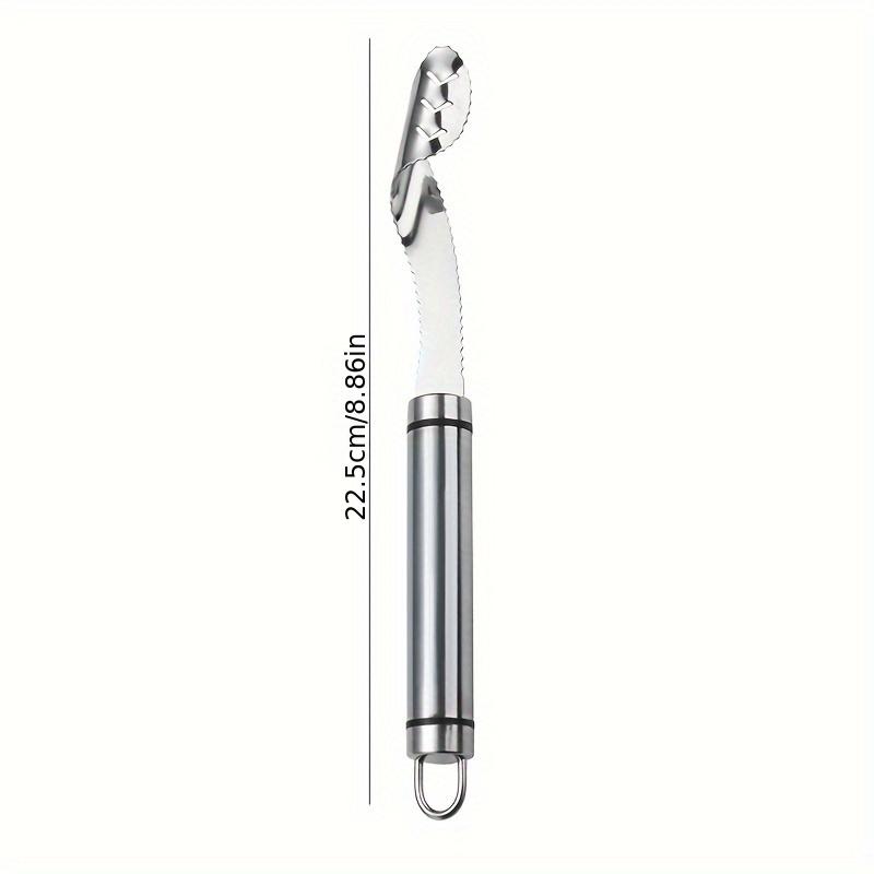 2pcs Creative Stainless Steel Chili Corer Bitter Gourd Chili Seed Remover Core Digging Knife Pepper Slicer Vegetable Slicer