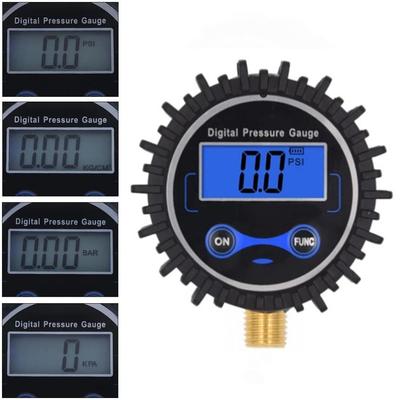 Precision LCD Manometer Pressure Gauge 0-250PSI Air Pressure Gauge  Motorcycle