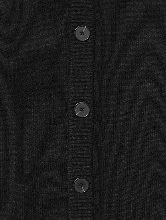 Ucla Logo Wappen Semi-Overfit Cardigan [Black] (Ua9Gd10)
