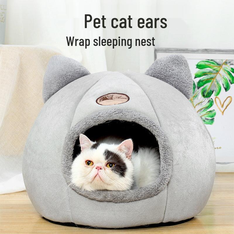 Large Winter Warm Cat Nest: Fully Enclosed, Cold-Proof, In Stock, Free Shipping
