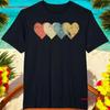 Vintage Hearts Cool Retro Valentines Day for T Shirt Washed Graphic Designer Clothes Homme Casual Stylish Soft Vintage Washed