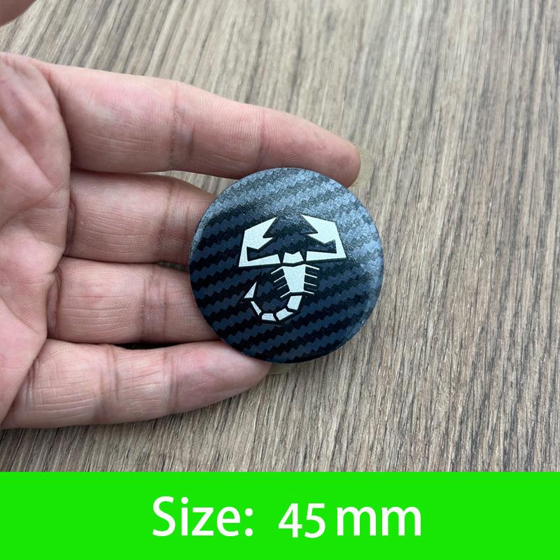 45-50mm Tappo Centrale Ruota Auto Emblema Adesivo Accessori Per Fiat Abarth 500 Tipo FR Punto Ducato Stilo Palio Bravo Pondo