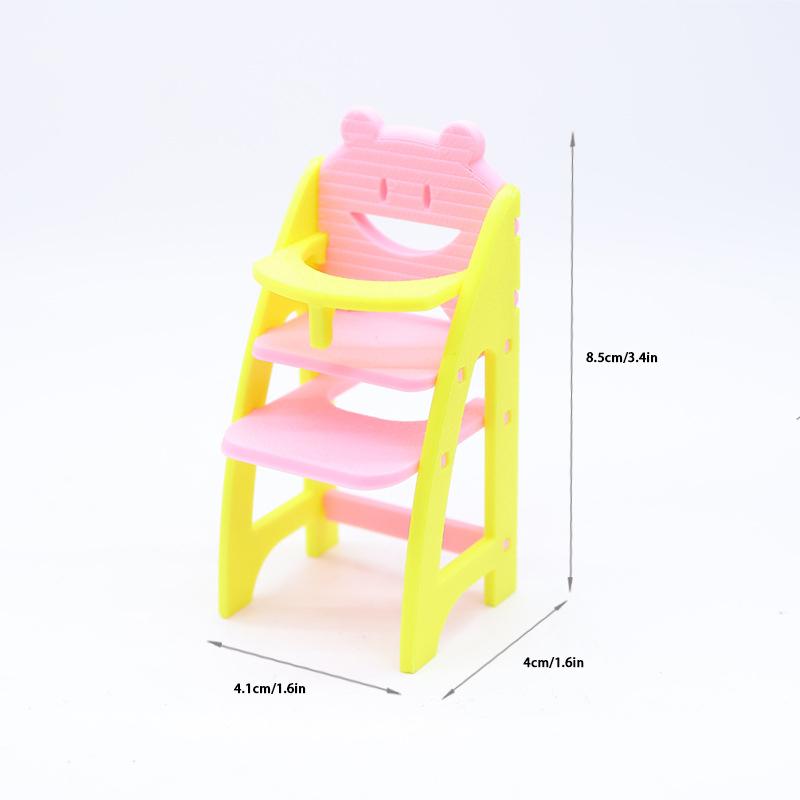 

1/12 Кукольный домик Симуляция Детский обеденный стул Модель Кукольный домик Миниатюрная Гостиная Мебель Украшение Дети Притворяются Играть Игрушки