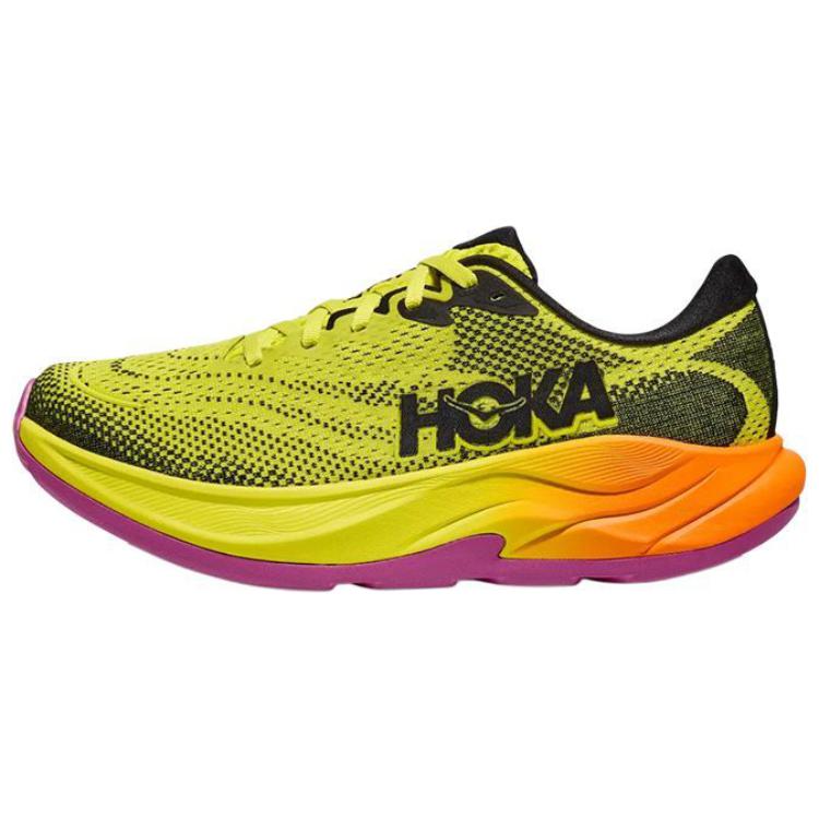 

HOKA One One Rincon 4 Удобные Нескользящие Прочные Низкие Повседневные Кроссовки для Бега Мужские Кроссовки Желтый Оранжевый Фиолетовый 1155130-HKC 44