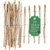 Clôture De Jardin - CREATIVE HOME - Bois De Noisetier - Hauteur 80 Cm - Longueur 5 M - Espacement 3-5 Cm