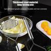 Stainless Steel Manual Potato Masher & Fruit Press for Kitchen Kids - Food Crusher Tool