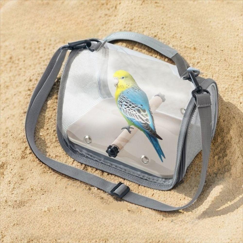 Portable Travel Bird Cage Breathable Mesh Parrot Out Bag Bird Carrier Bag  Pet Transportation