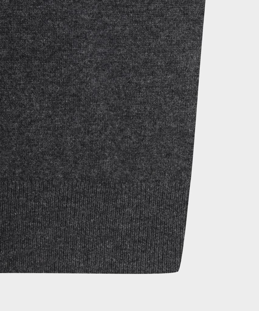BROOKS BROTHERS Wool Cashmere Solid Half-Neck Sweater (Charcoal) (Bbwumbf404)