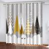2Pcs Customized Animated Cartoon Small Fresh 3D Printing Curtains, Decorative Curtains For Bedroom, Living Room And Office
