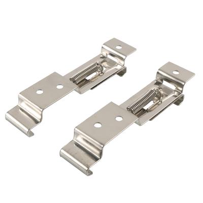 2 Pieces Trailer Number Plate Holders Clips Stainless Steel Spring Loaded License Plate Brackets Numberplate Clamps Trailers Camping RV Accessories