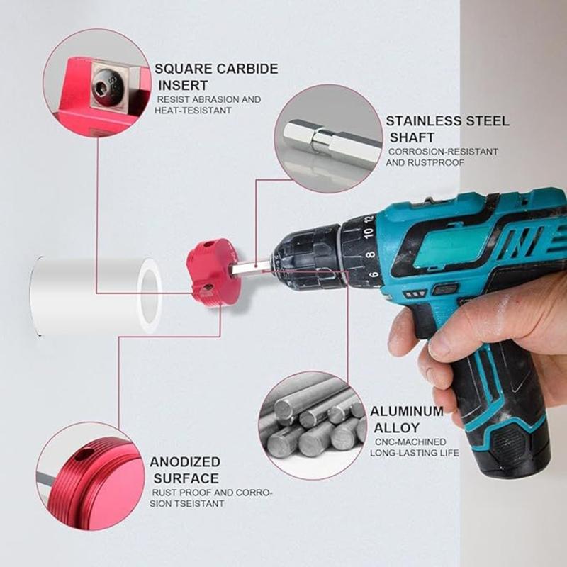 Pipe Fitting Reamer PVC Fitting Saver PVC Socket Saver PVC Pipe Reamer Tool Kit for Water Lines Drain Lines Vent Lines