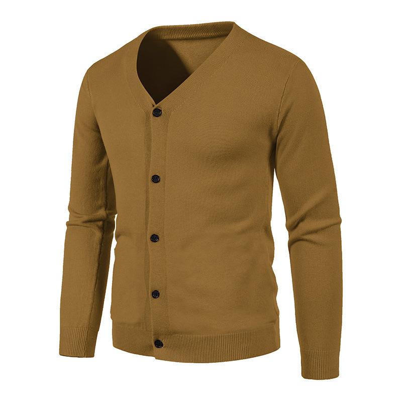 Pullover Herren Casual Einfarbig Strickjacke Strickpullover Dünne Strickjacke Jacke