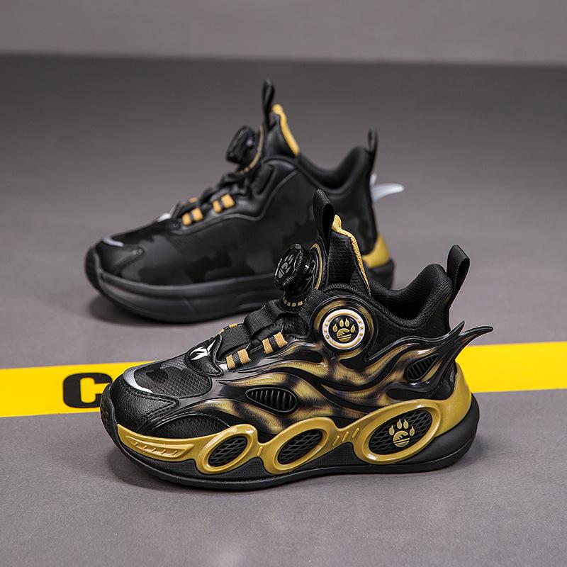 

Boys classmates waterproof Fujian running shoes physical children s sports shoes medium and older children s beacon basketball shoes leather surface 39