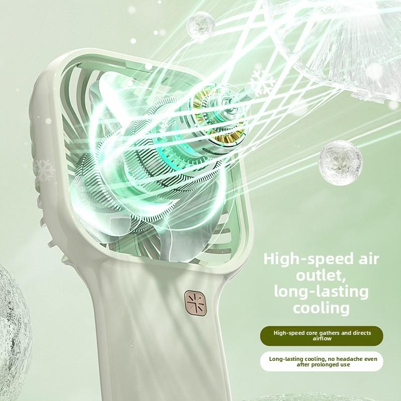 Mini Portable Cold-Soothing Handheld Fan - USB Charging Version - Compact Outdoor Ice-Cooling Handheld Electric Fan with 6 Speed Settings