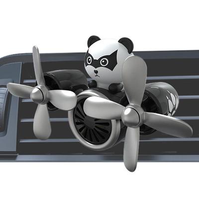 Auto-Lufterfrischer Auto-Luftauslass-Lüftungsschlitz Aromatherapie-Ornament Niedliches Tier Pilot Auto-Diffusor Rotierender Propeller Auto-Innenraum