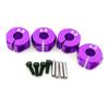 4 Pcs Aluminum 5/6/7mm Thickness Wheel Hex 12mm Drive Hubs With Pins Screws For RC Car Crawler Trucks HSP Tamiya Traxxas Slash