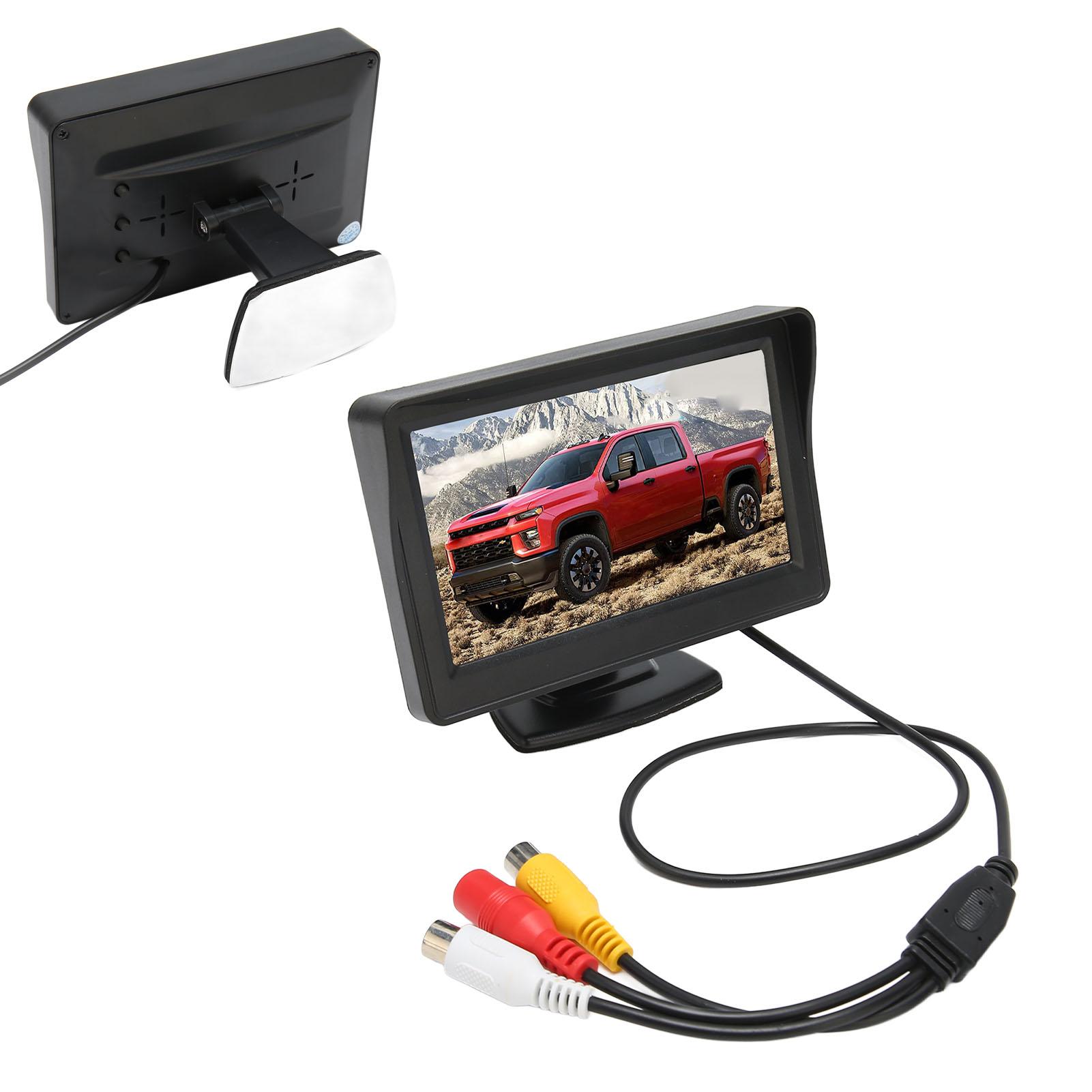 

4.3in LCD Backup Monitor Display 12V Rotatable Rr View Reverse Back Up Display for Car Truck RV Minivan
