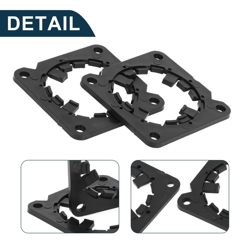 TUCKBOLD Speaker Spacer Midrange Speaker Spacer Compatible with Waterproof Speaker Subwoofer Mount 2pcs Rings, Adapters, Nissan, Spacers, Black,