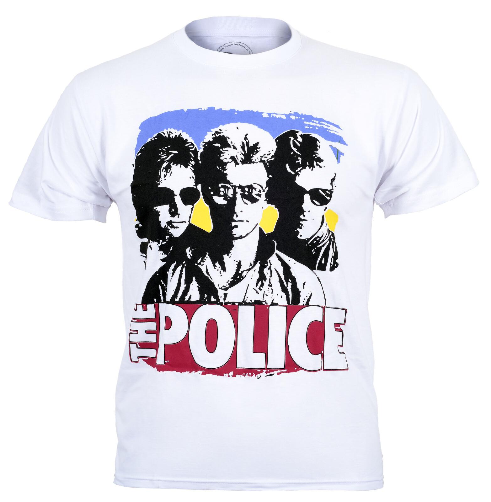 Футболка The Police Официальная Greatest Hits Цвет Белый Новая 4XL