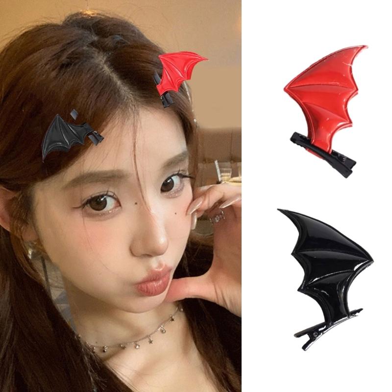Bat Hair Clips 1Pair Hairpin Household Party Background Decoration Supplies for Teenage Girl Costume Cosplay