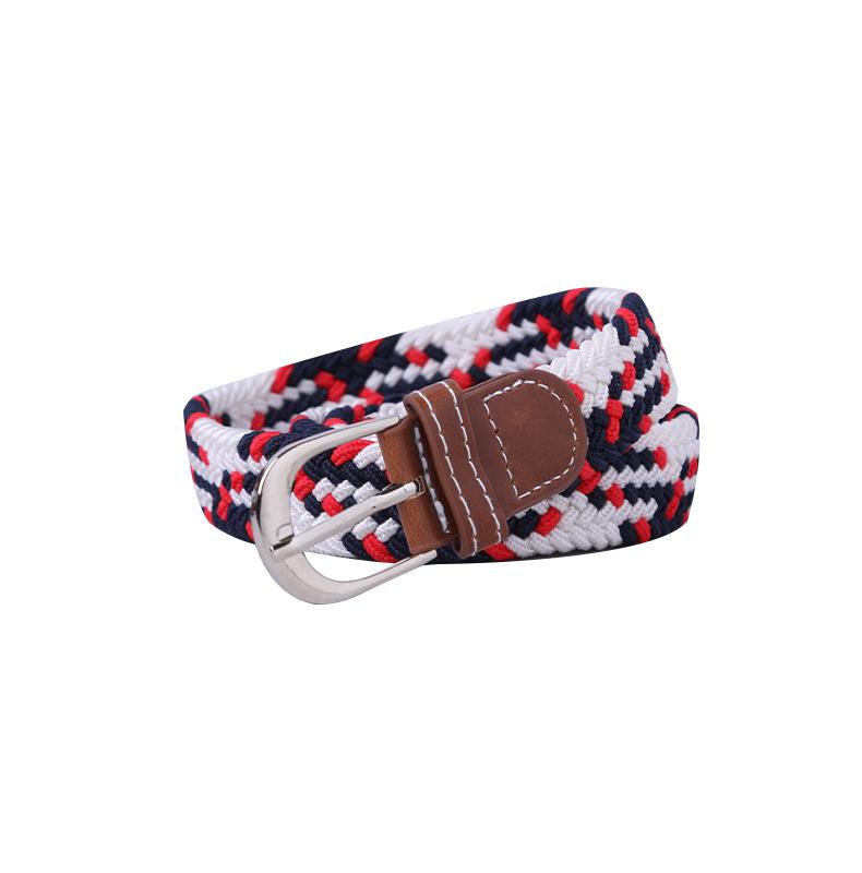Unisex Fashionable Elastic Canvas Belt - Versatile and Simple Design