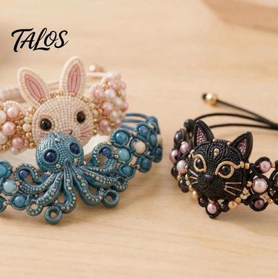 Jewelry Making Kit DIY Beaded Bracelet Kit, with Colorful Bead Set Beads And Animal Charms, Handmade Craft for Adults Personalized Supplies