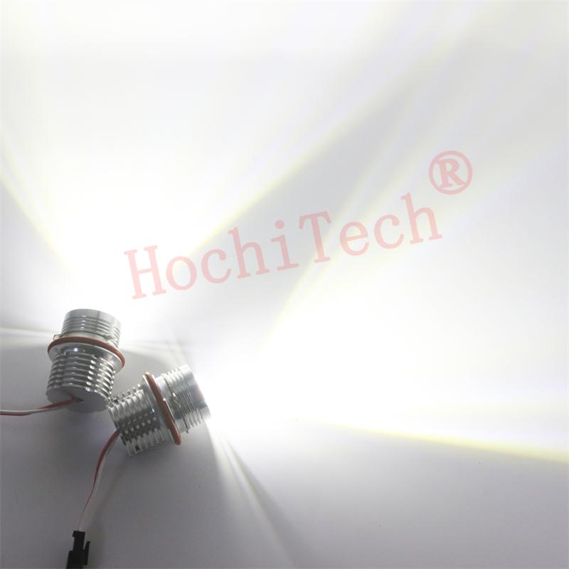 White 120W LED Angel Eyes Position Lights for BMW E39 E53 E60 E61 6312694048 63126916097 63126929309, Halo Ring Headlight Bulbs