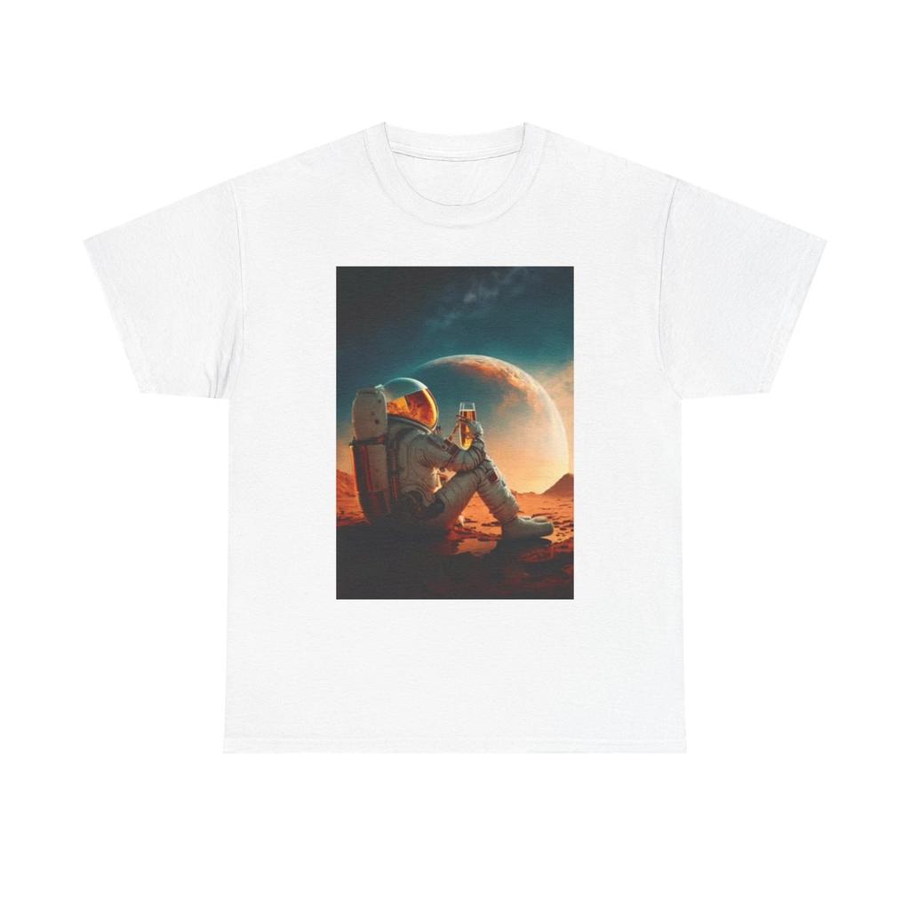 Men's and Women's T-shirts Beers In Space Graphic