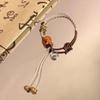 Distinctive Chinese Modern Amber Peace Knot Bracelet Handcrafted Women For