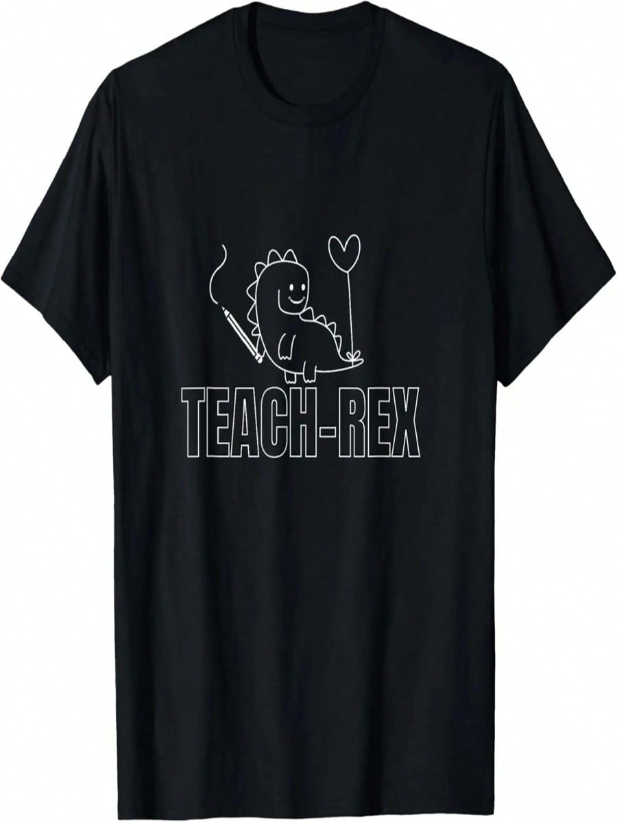 Dinosaur Teach-Rex Tops &T-Shirt For , &Educators T-Shirt S
