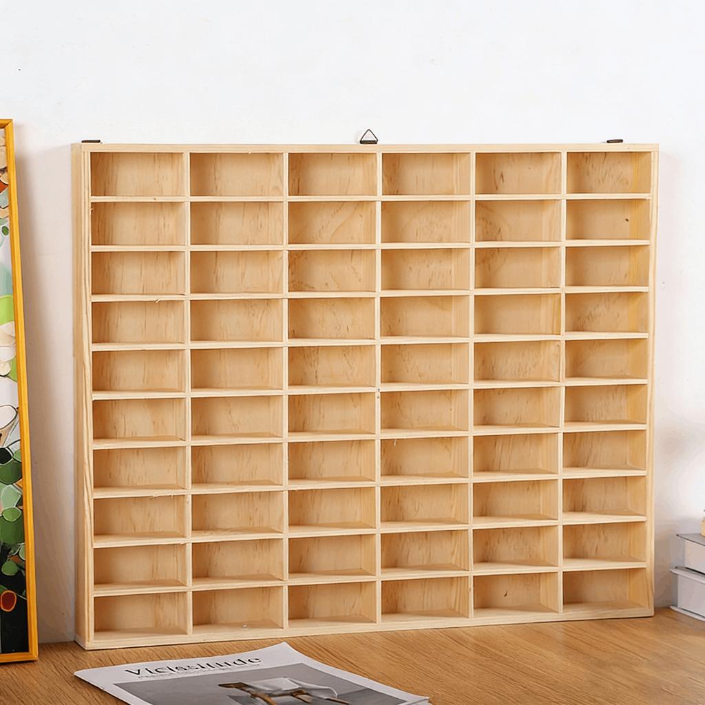 Wooden Toy Car Display Dustproof Toy Shelf Case Protection Organizing Showcase Protection Multifunctional Shelf