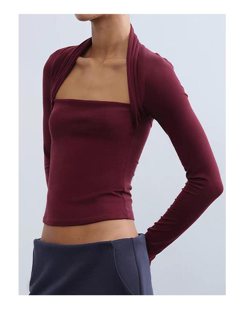 Original Lyocell Merino Wool Two-Piece Knitted Base Layer Top for Autumn/Winter