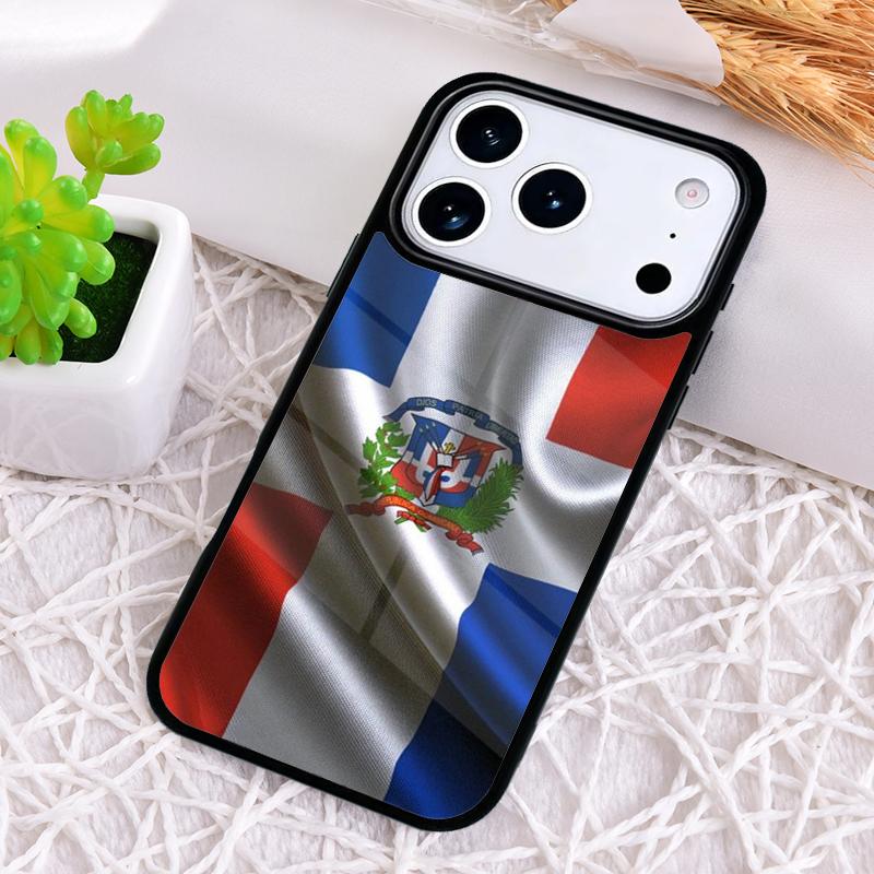 Dominican Republic Flag Soft Phone Case for iPhone 17 Air 16 15 11 12 14 13 Pro Max Shockproof Cover