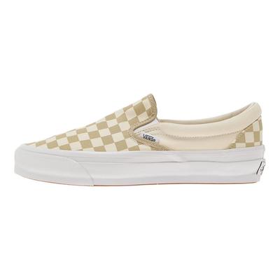 Zapatillas de Skate Slip-On 98 Clásicas Cómodas Duraderas Ligeras de Caña Baja Unisex Beige VN000D5AEQB1
